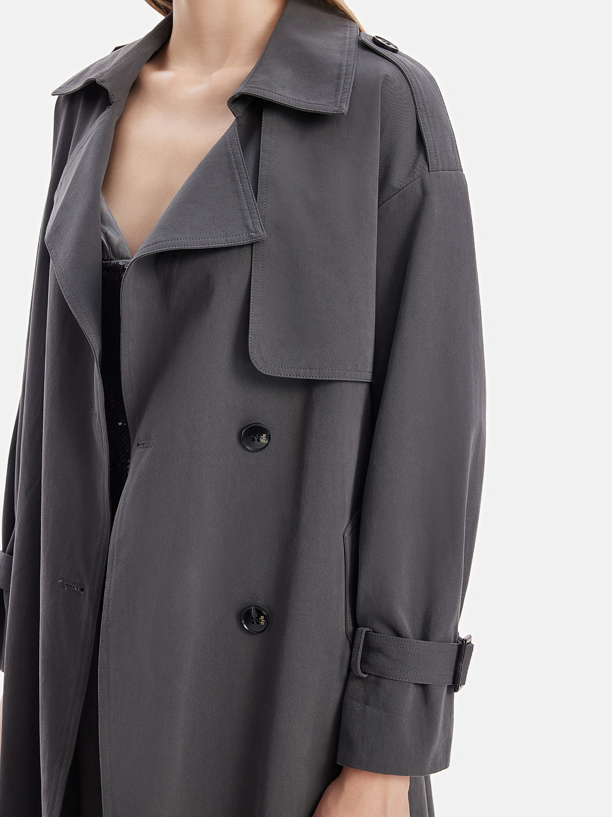 Classic Grey Trench Coat