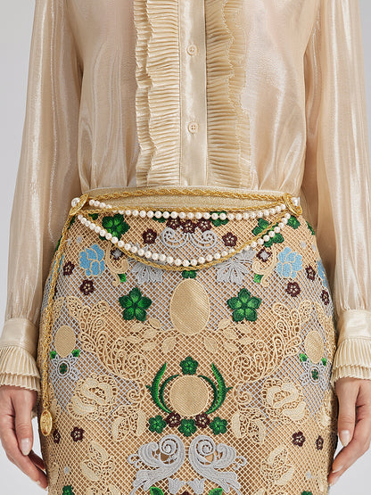 Baroque Pearl Waist Chain