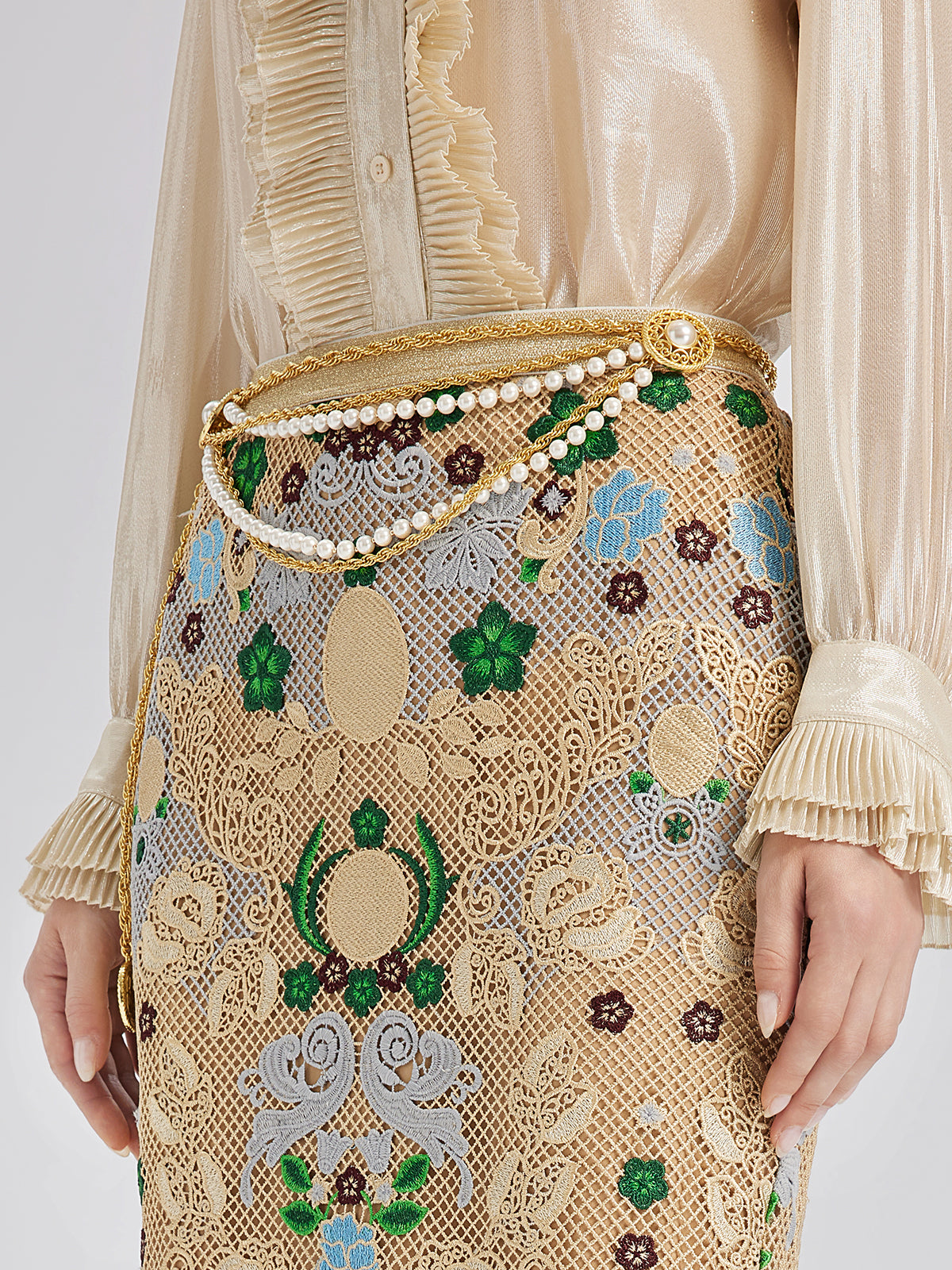 Baroque Pearl Waist Chain