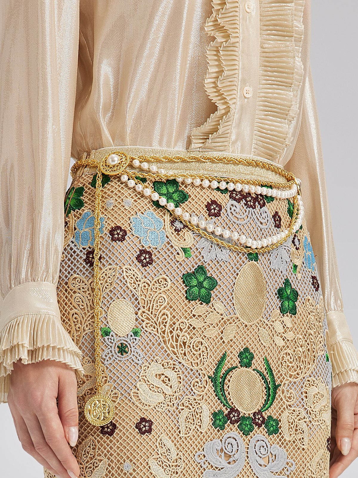 Baroque Pearl Waist Chain