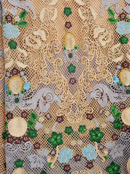 Bohemian Embroidered Floral Hand-Beaded Top