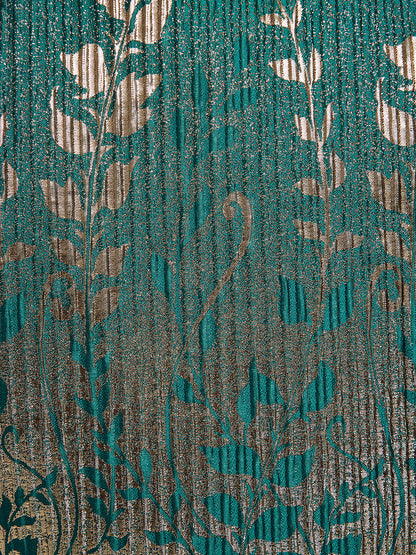 Hand-Sewn Beaded Gradient Baseball Jacket