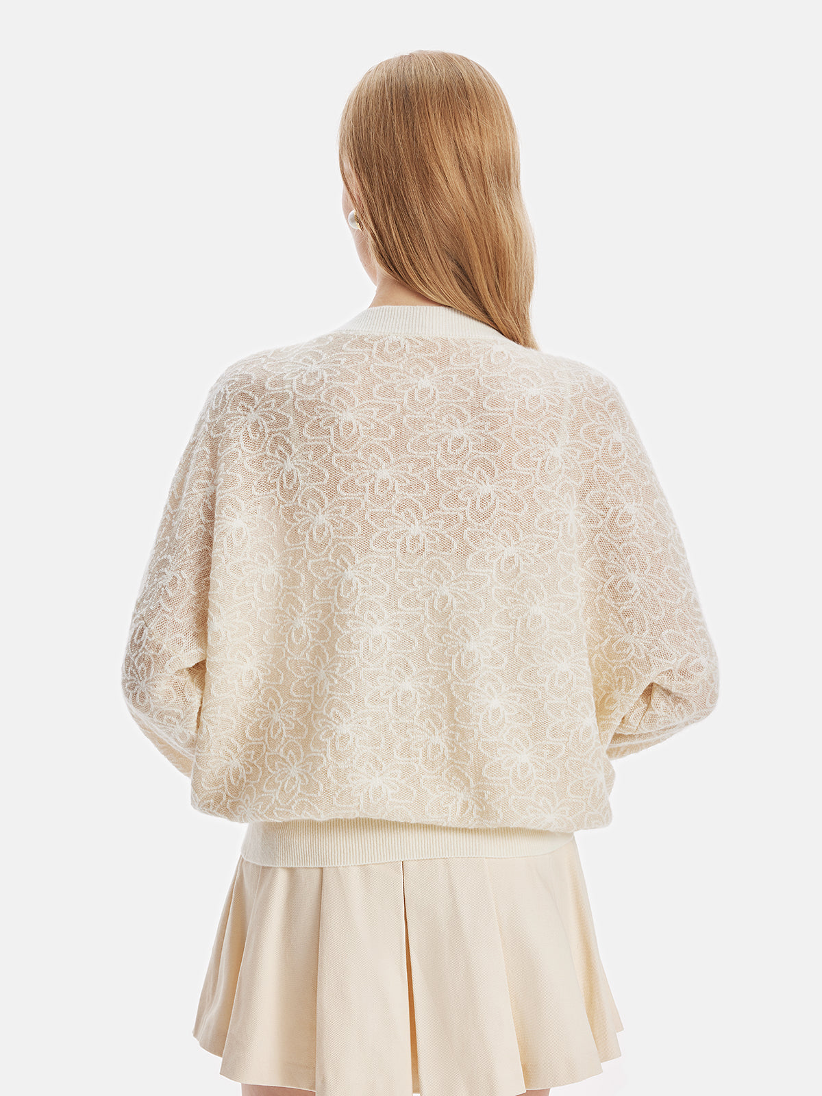 Italian 100% Cashmere Lace Knit