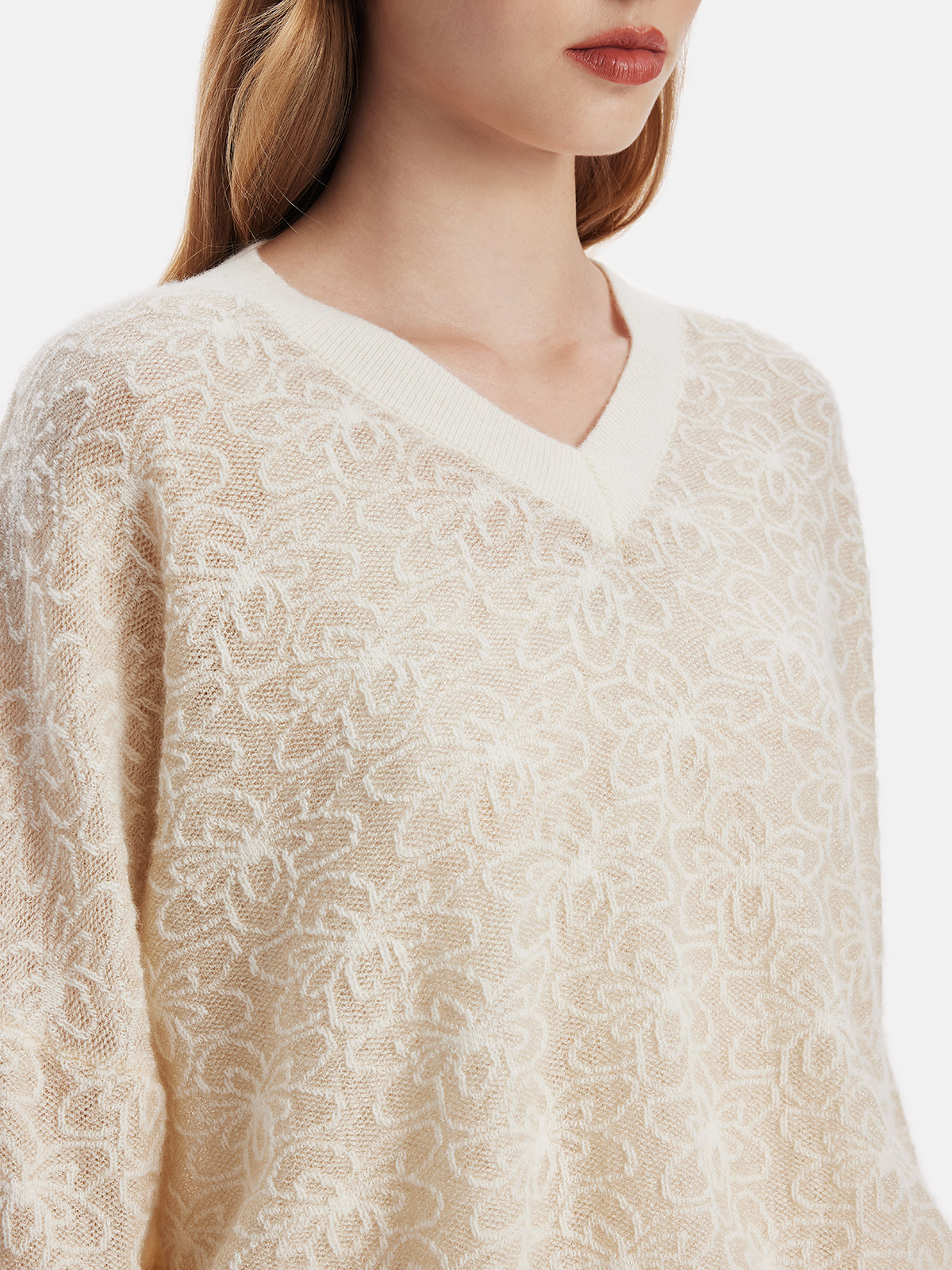 Italian 100% Cashmere Lace Knit