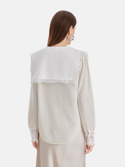 Australian Cashmere Lace Cardigan