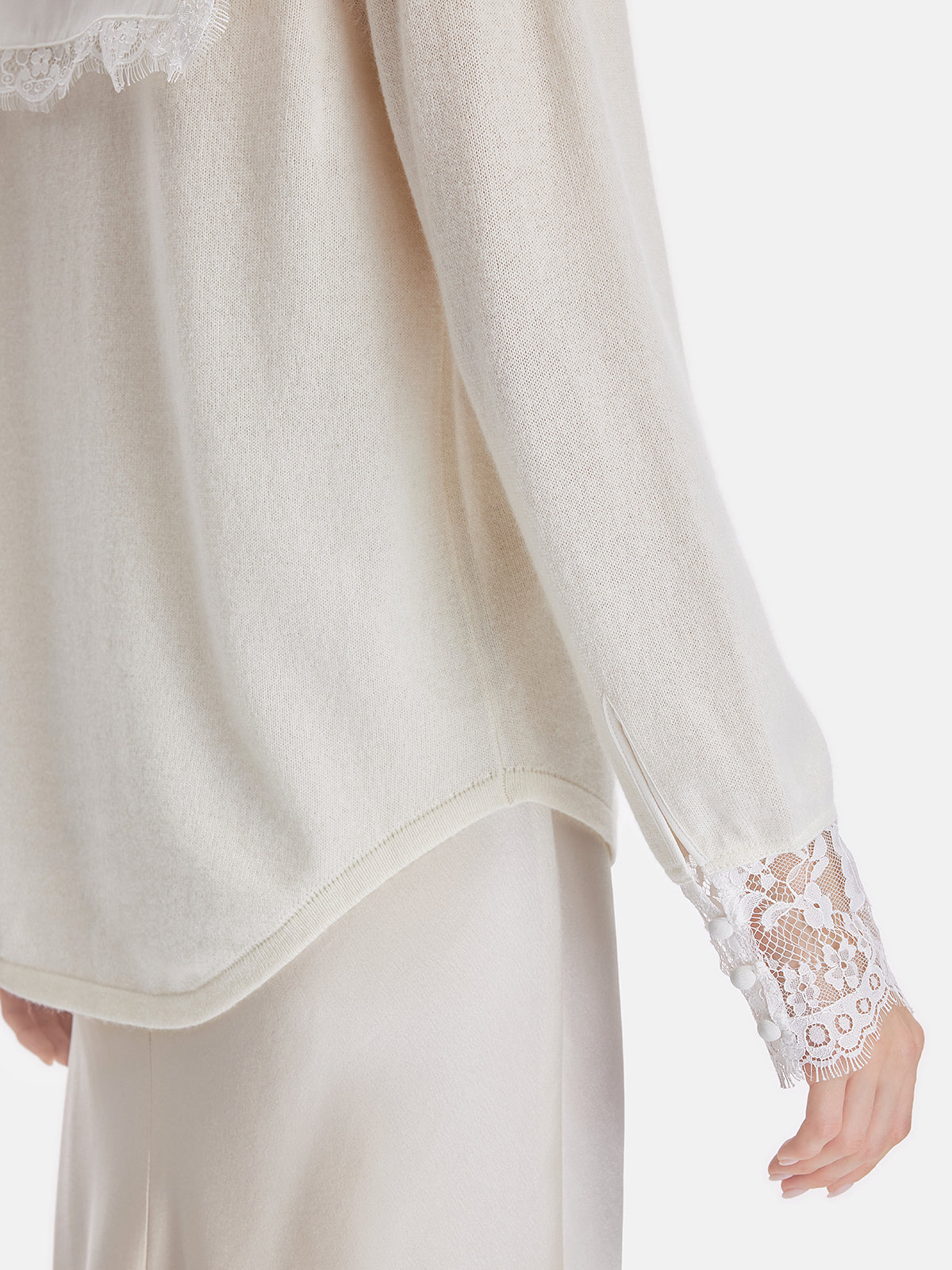 Australian Cashmere Lace Cardigan