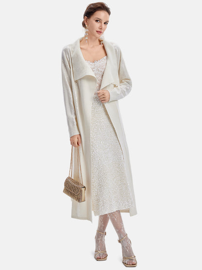 Italian Wool Embroidered Sequin Coat