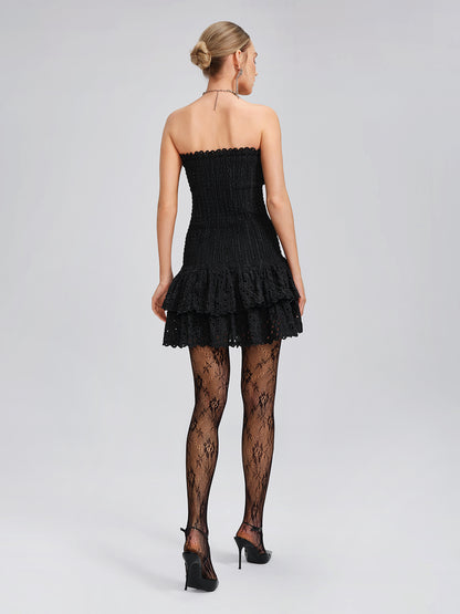 Openwork Tulle High-Stretch Vintage Tights