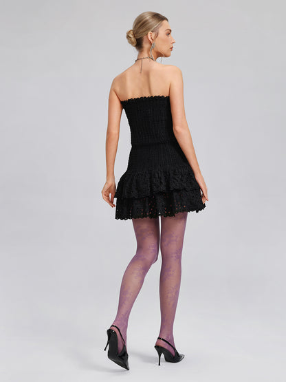 Floral Jacquard Stretch Tights
