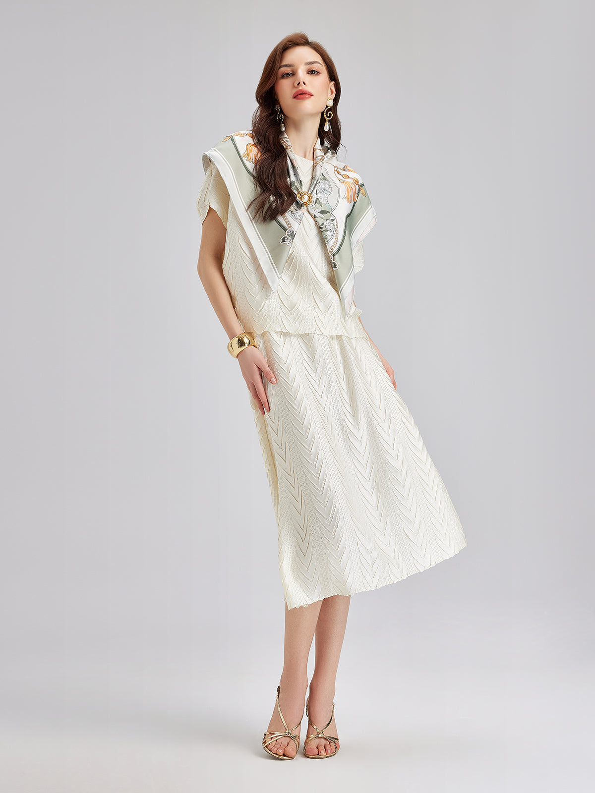 【FREE GIFT】Radiant Floral Silk Scarf