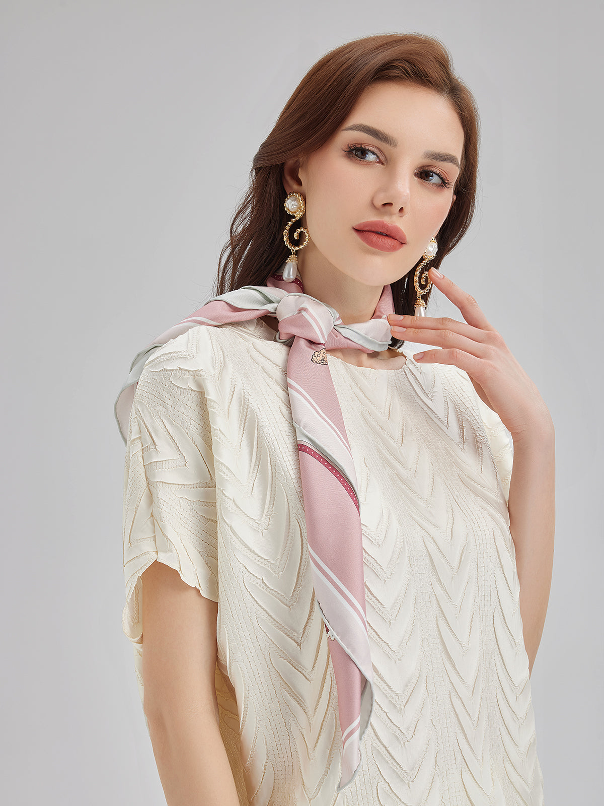 【FREE GIFT】Radiant Floral Silk Scarf