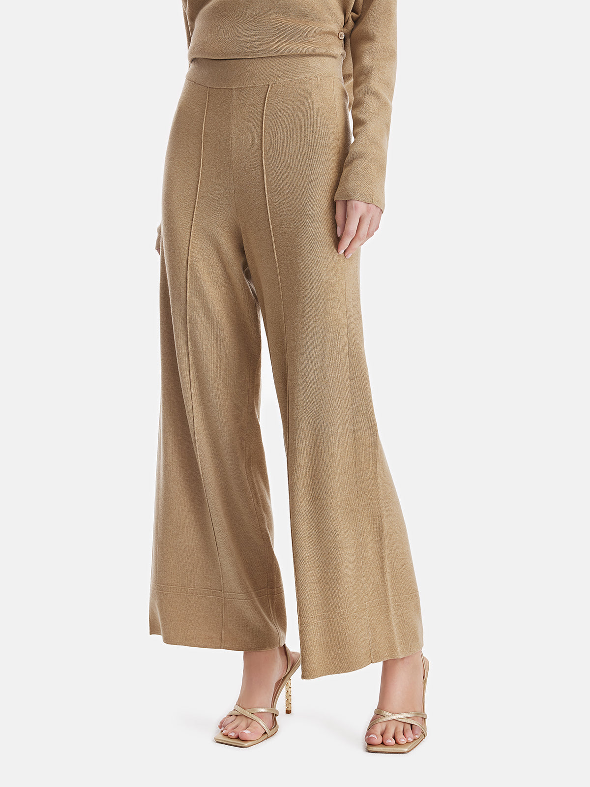 Premium Cashmere Wide-Leg Trousers