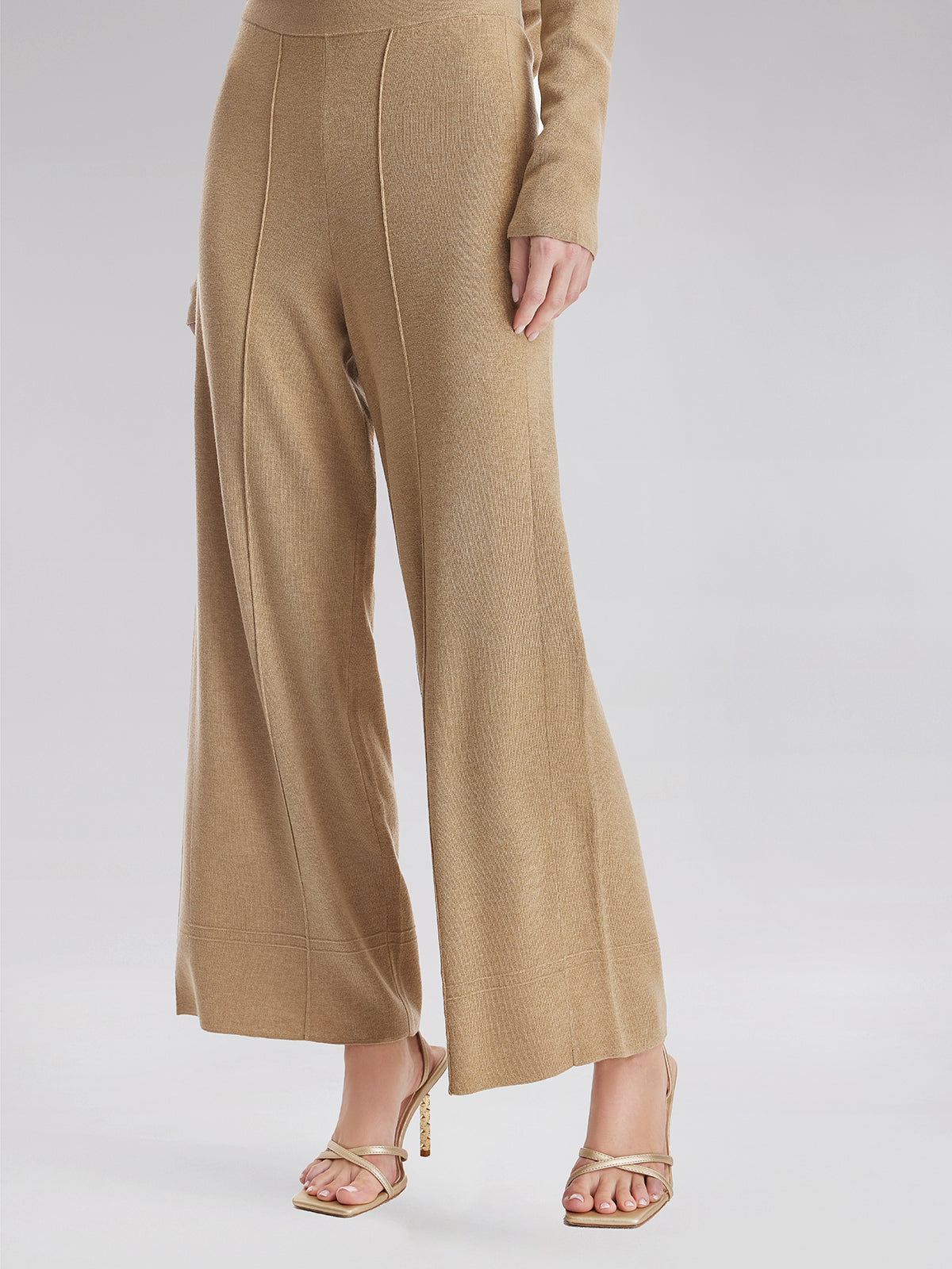 Final Sale | Premium Cashmere Wide-Leg Trousers