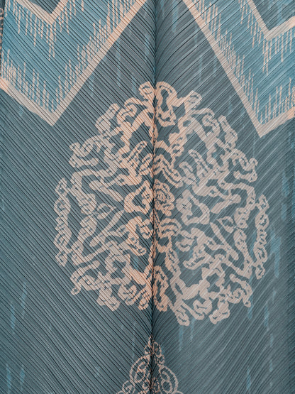 High-Stretch Pleated Printed Loose Dress