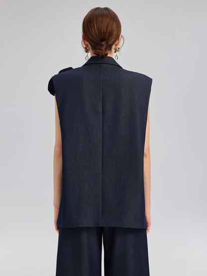 Handcrafted 3D Floral Versatile Vest