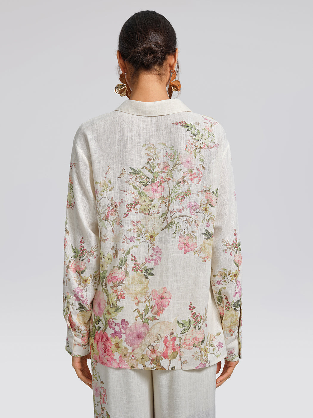 Cotton Linen Printed Breathable Shirt