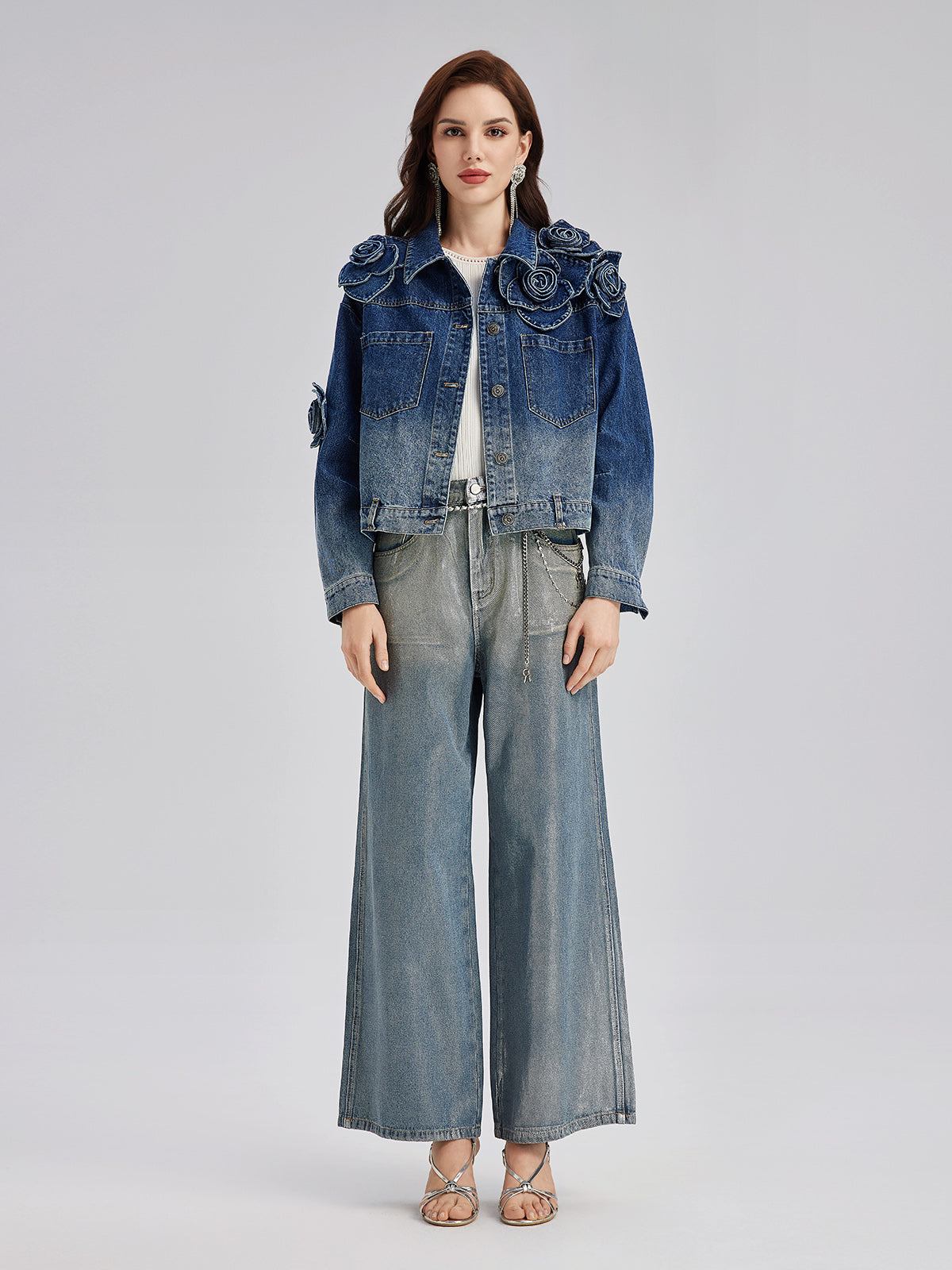 Modern apparel item with structured shape and smooth finish