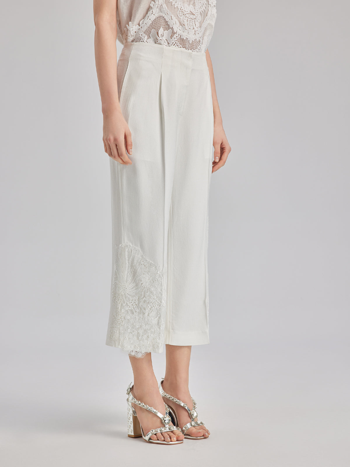 Final Sale | Luxe Elegant Embroidered Long Pants