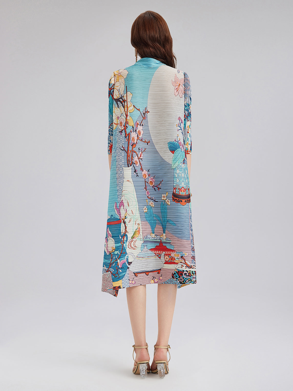 Contemporary garment with structured silhouette and clean finish