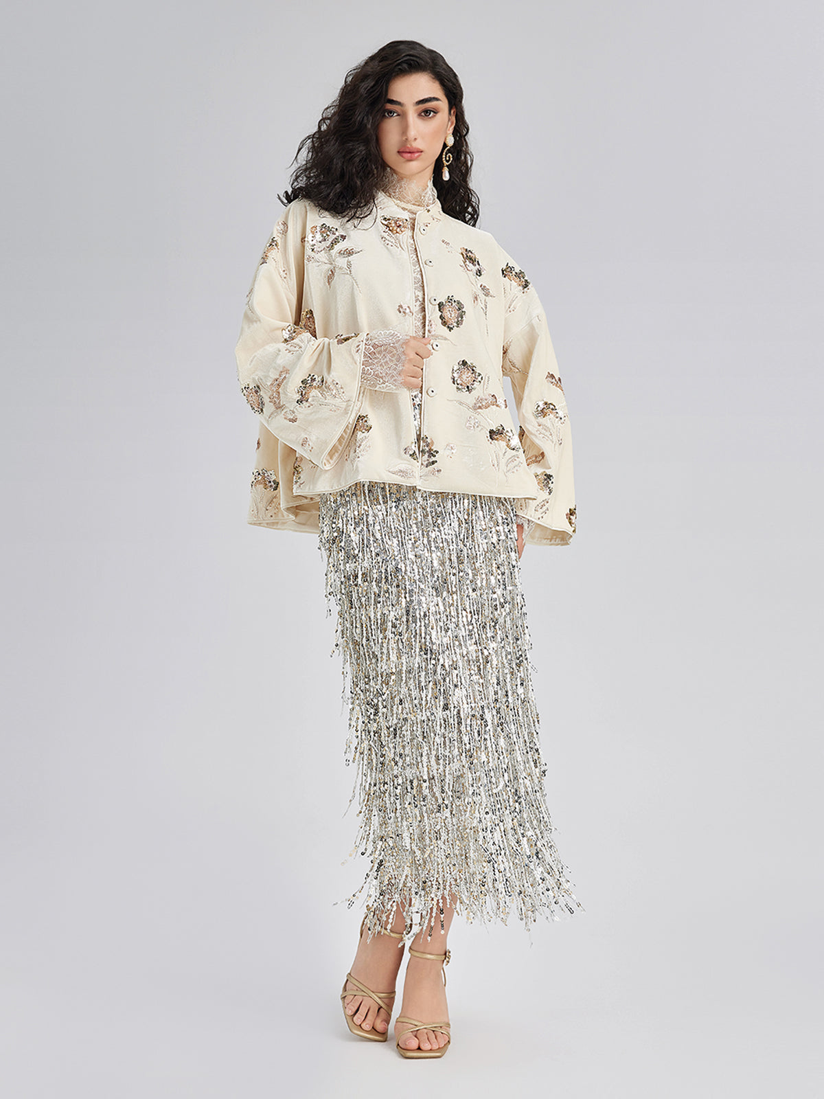 High-end fashion outfit with modern appeal