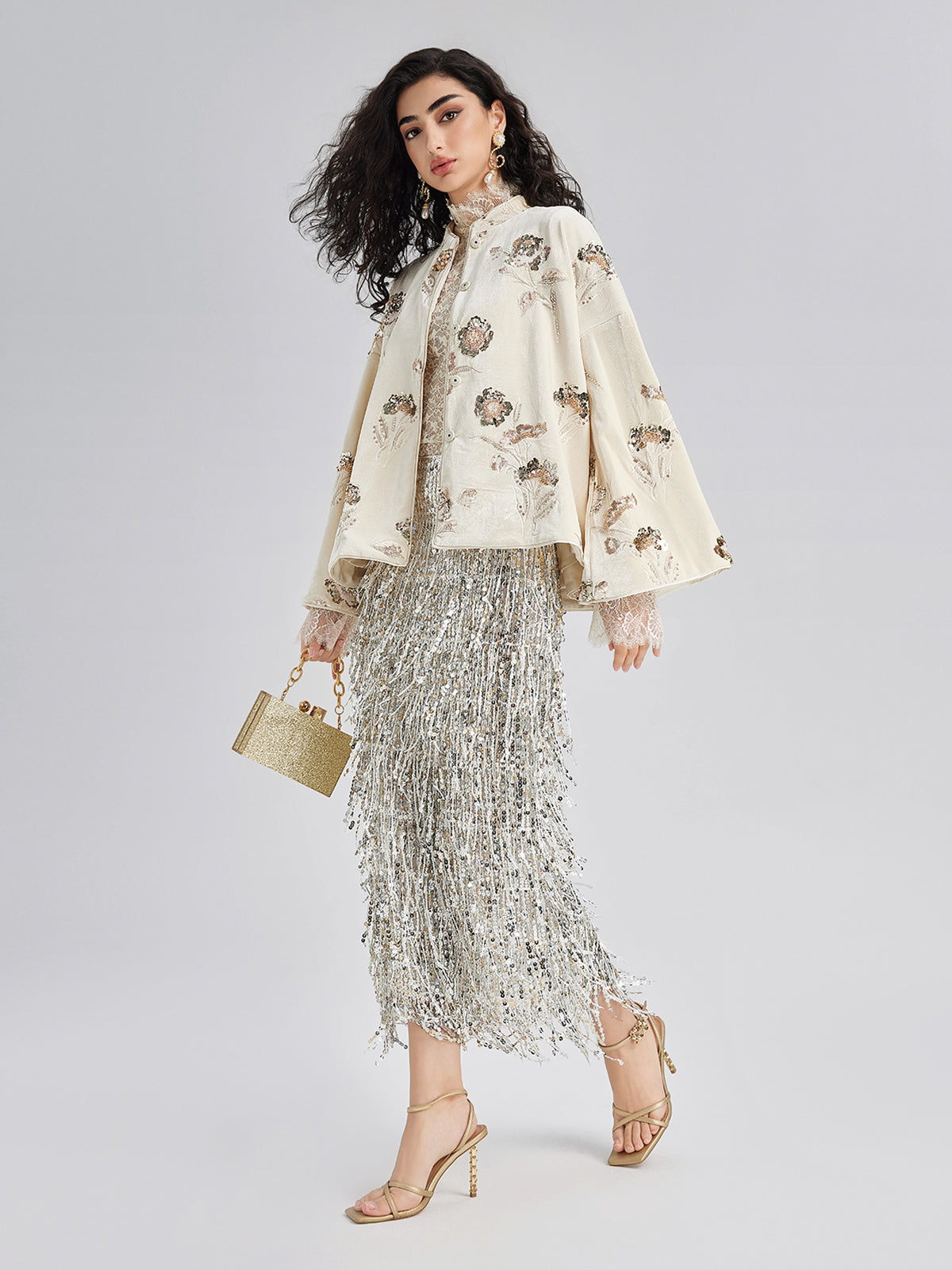 Contemporary apparel piece with balanced proportions