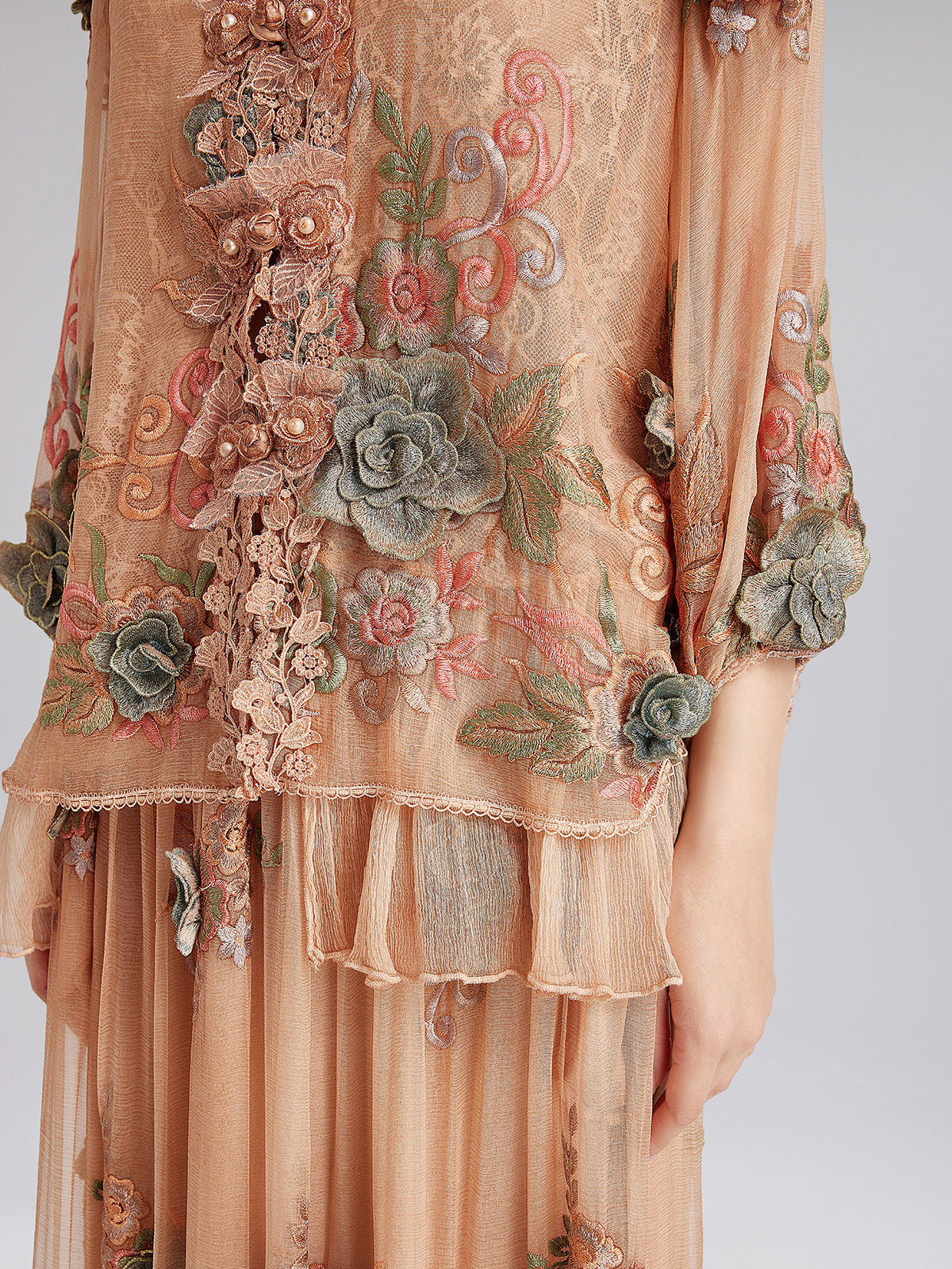 Contemporary garment with clean structure and smooth finish