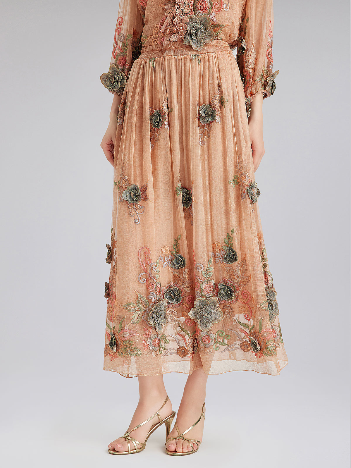Contemporary garment with smooth fabric and relaxed proportions