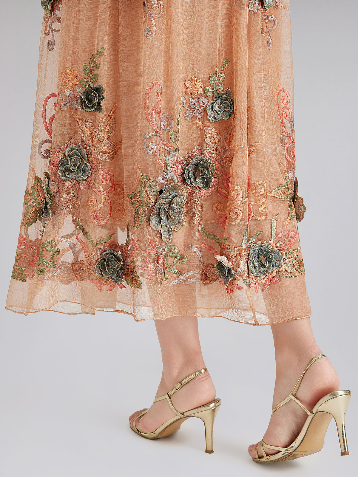 Luxury fashion dress with intricate texture
