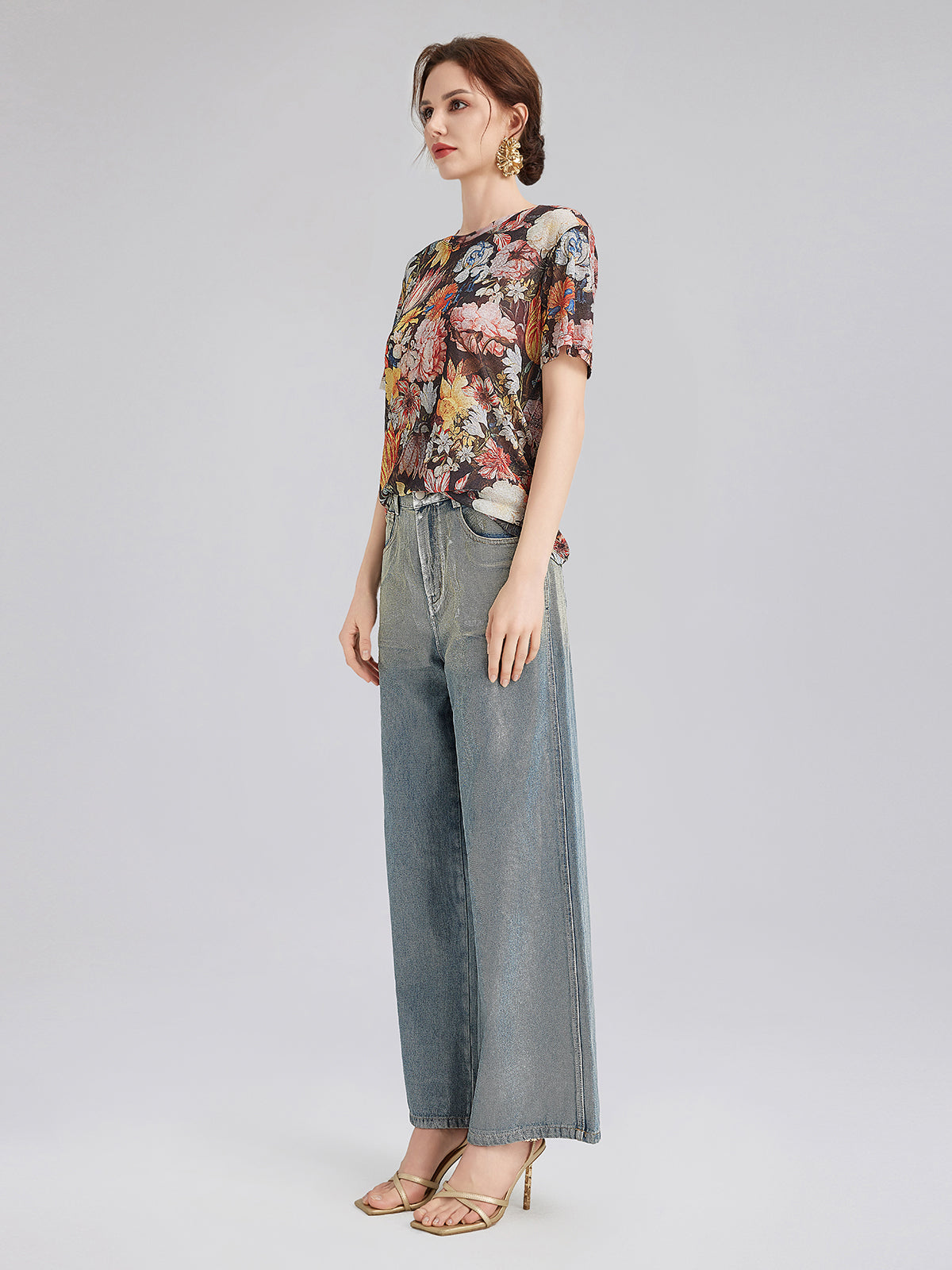 Italian Vintage Floral Print Tee