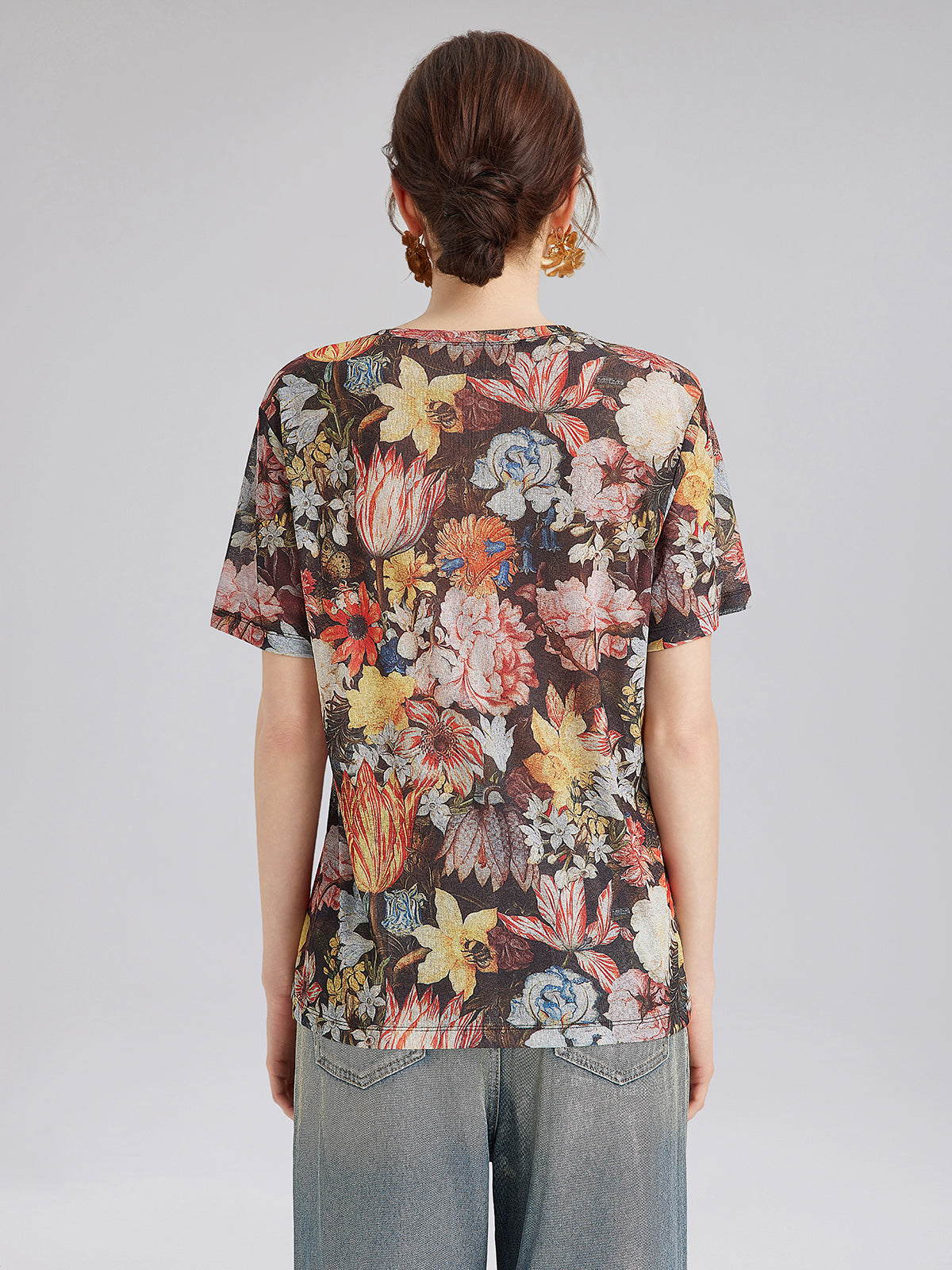 Italian Vintage Floral Print Tee