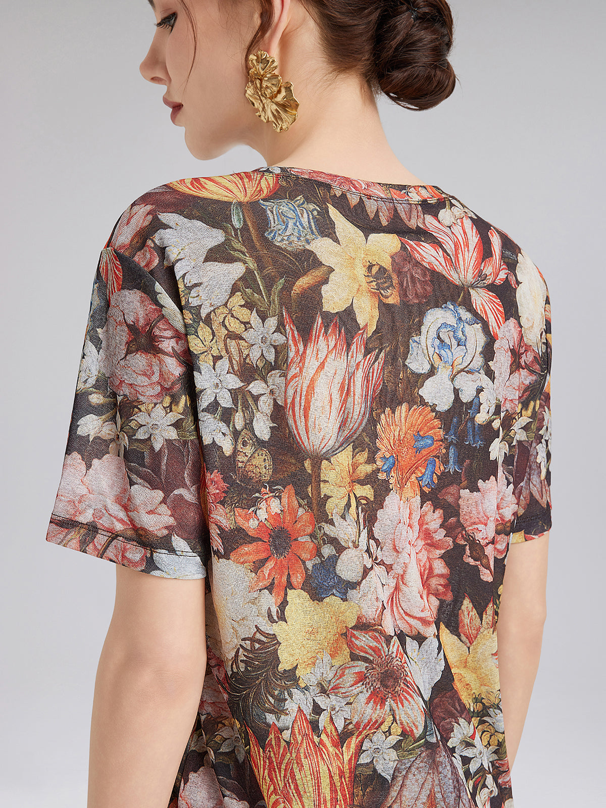 Italian Vintage Floral Print Tee