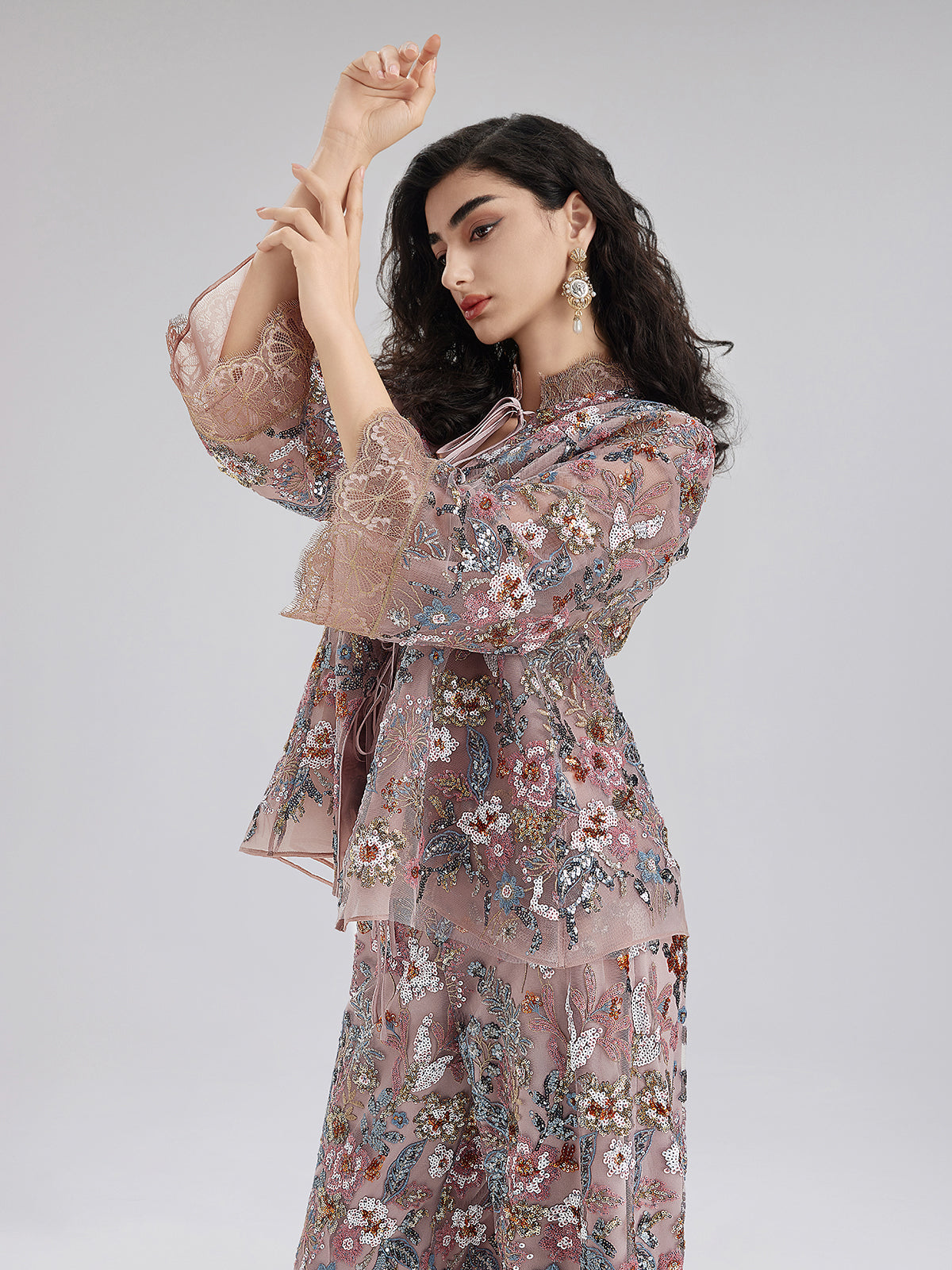 Contemporary apparel with relaxed silhouette and smooth texture