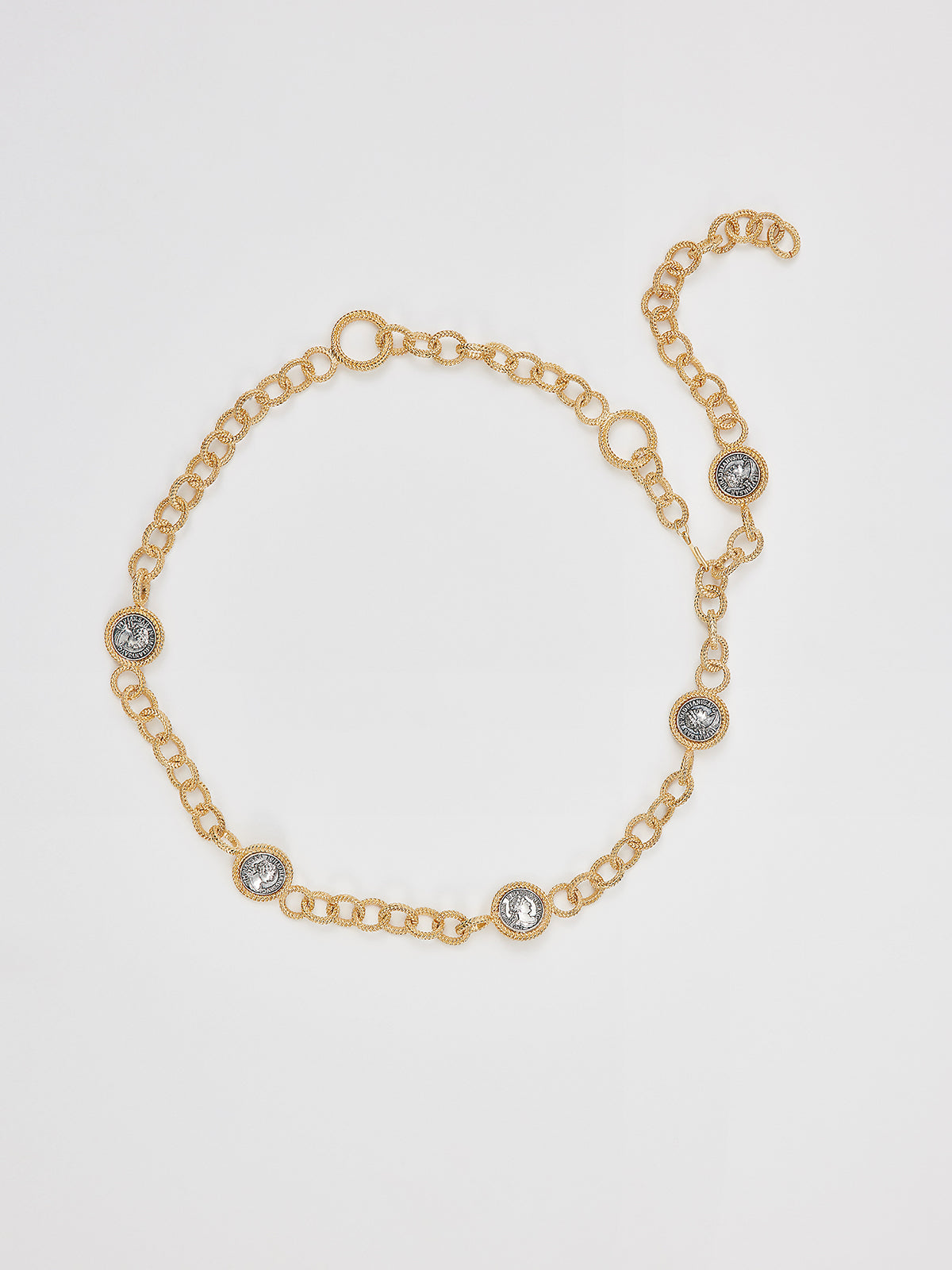 Vintage Coin Detail Waist Chain