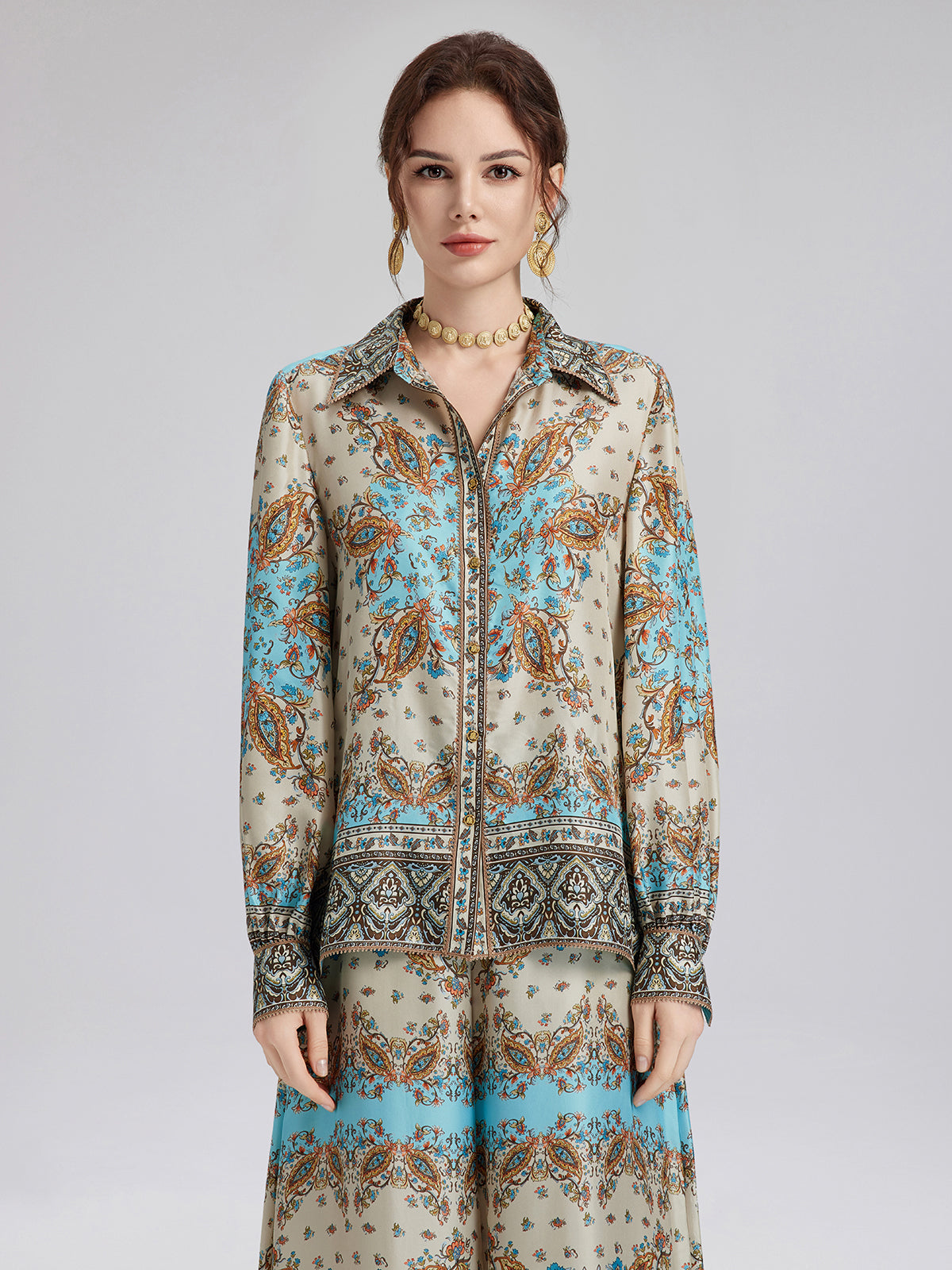 Final Sale | Silk Baroque Court Print Set