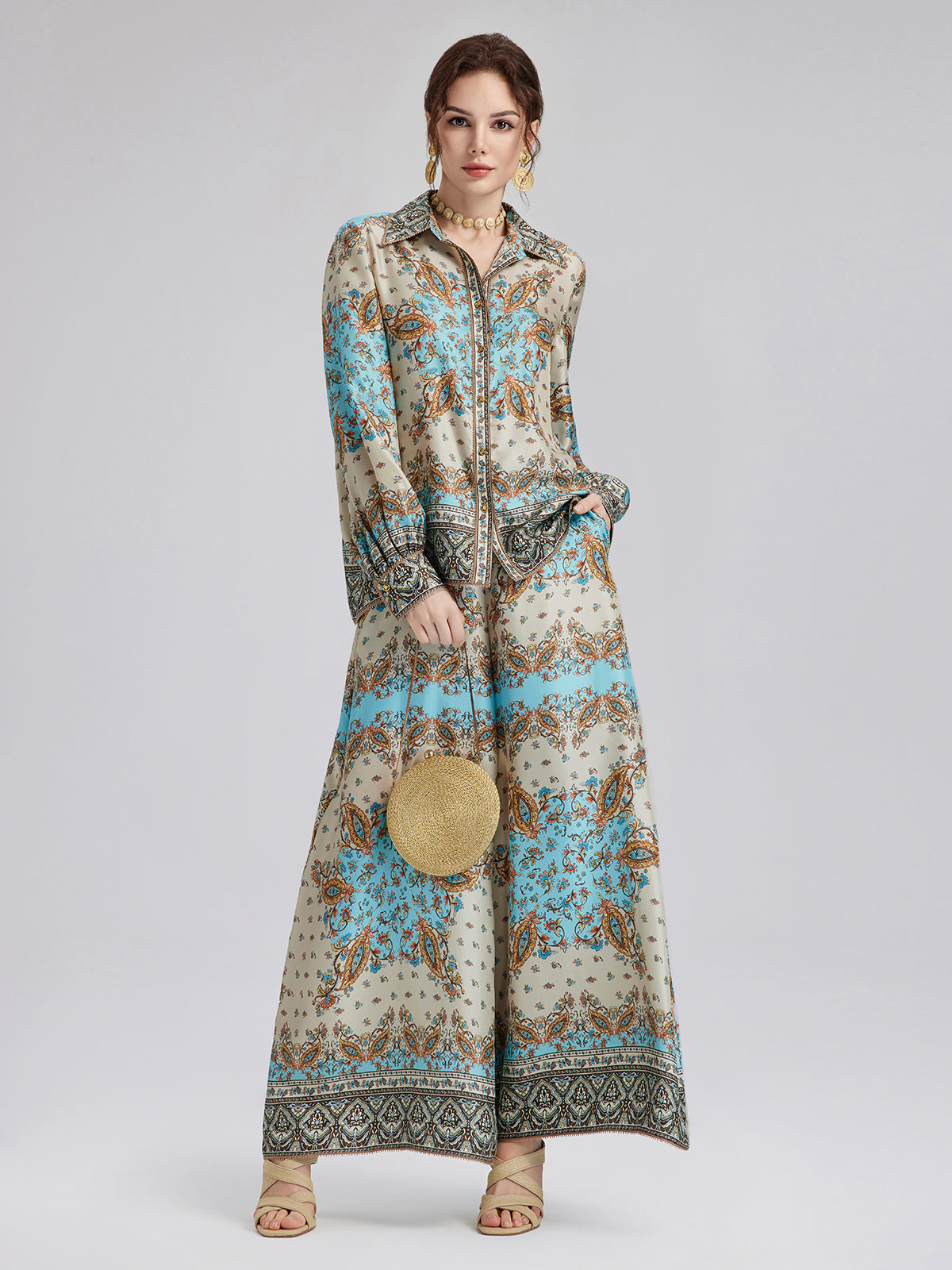 Final Sale | Silk Baroque Court Print Set