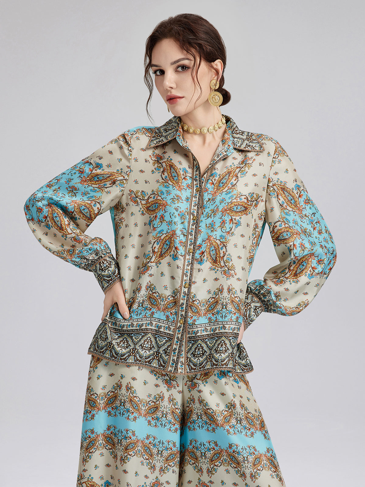 Final Sale | Silk Baroque Court Print Set