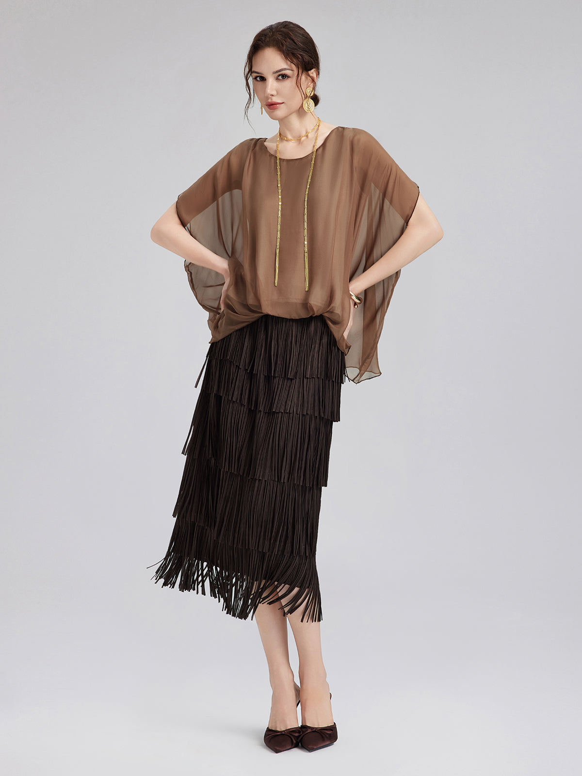 Western Knight Fringe Skirt
