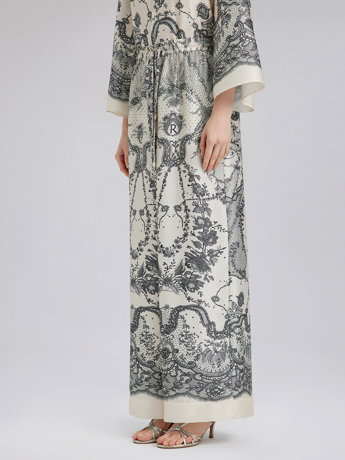 Final Sale | Black Eyelash Lace Relaxed Pants