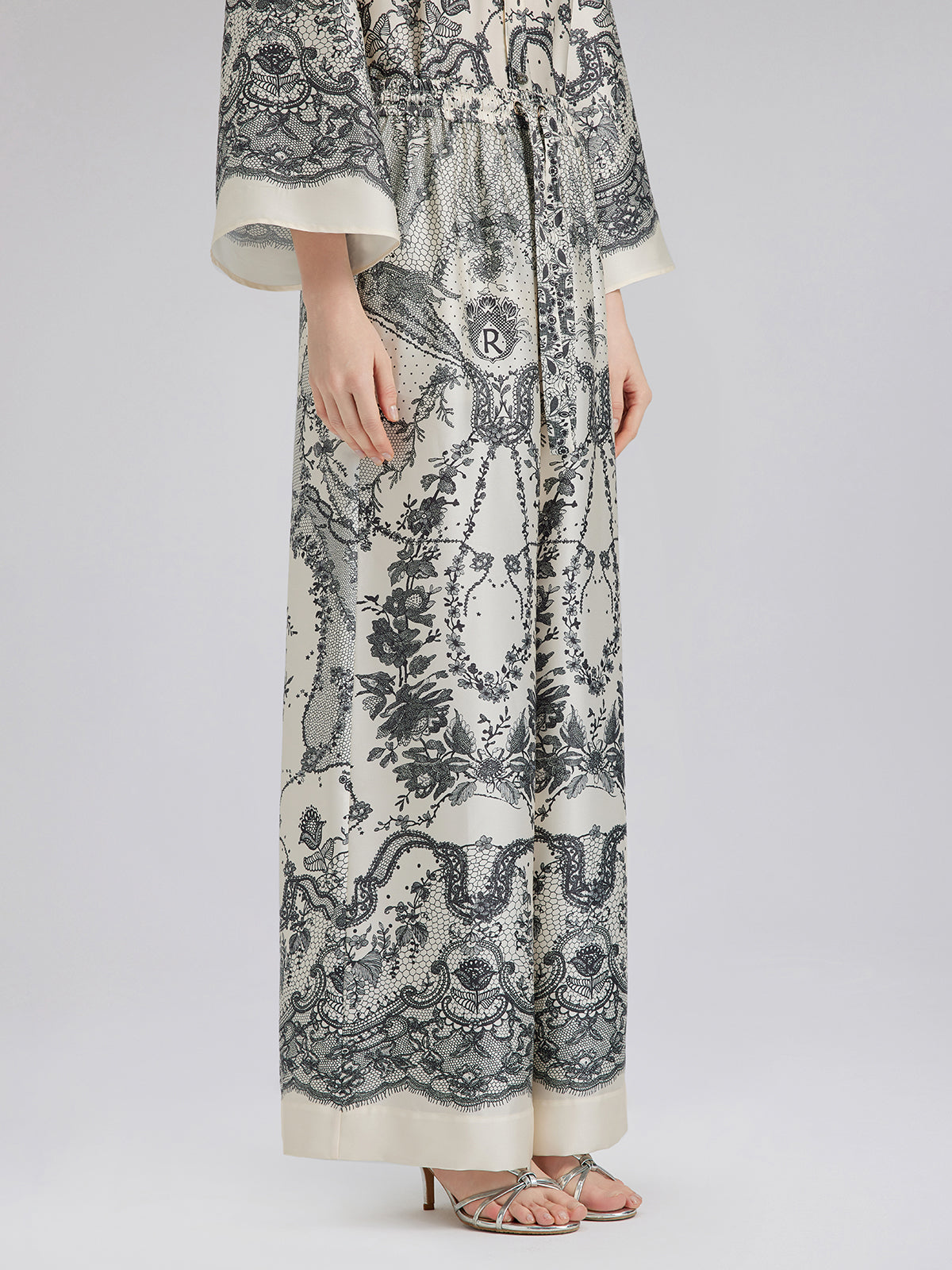 Final Sale | Black Eyelash Lace Relaxed Pants