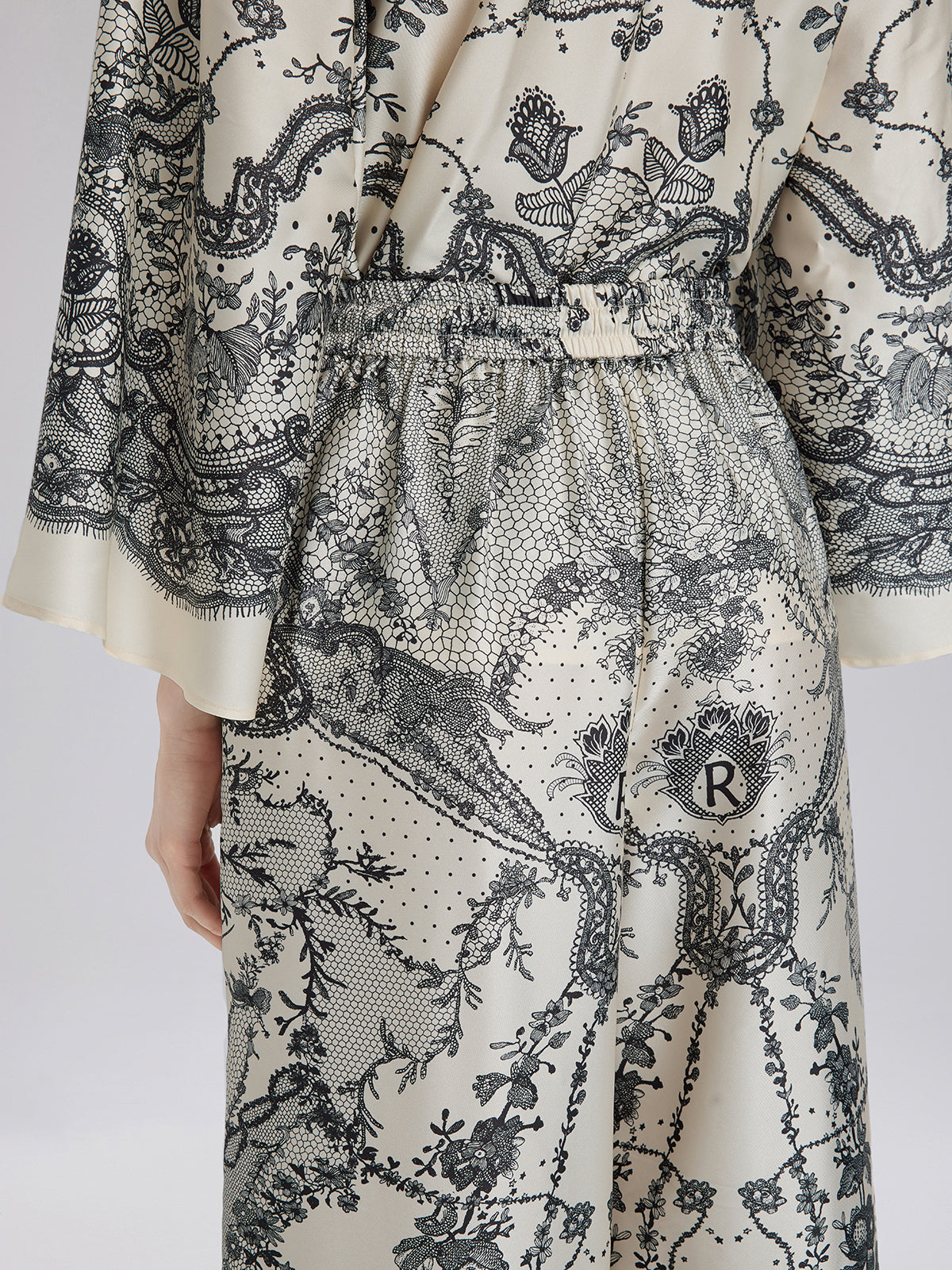 Final Sale | Black Eyelash Lace Relaxed Pants