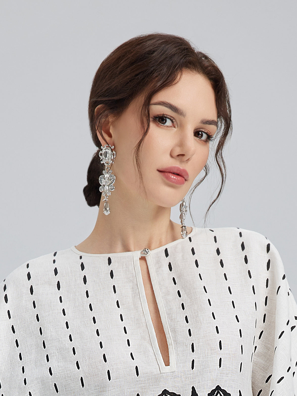 Vintage Crystal Drop Earrings
