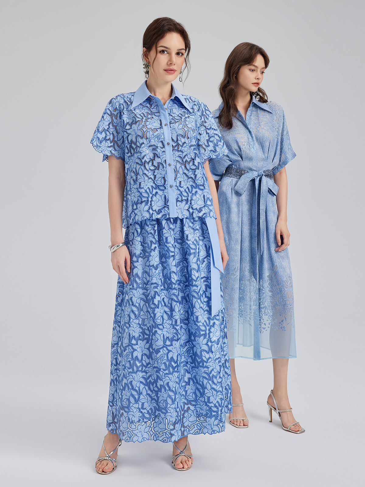 Final Sale | Floral Cutwork Embroidery Set