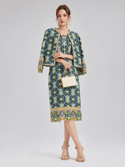 Crystal-Trim Guipure Lace Slip Dress