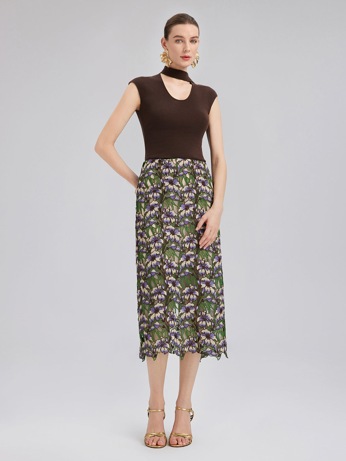 Artistic Ribbon Knit Top