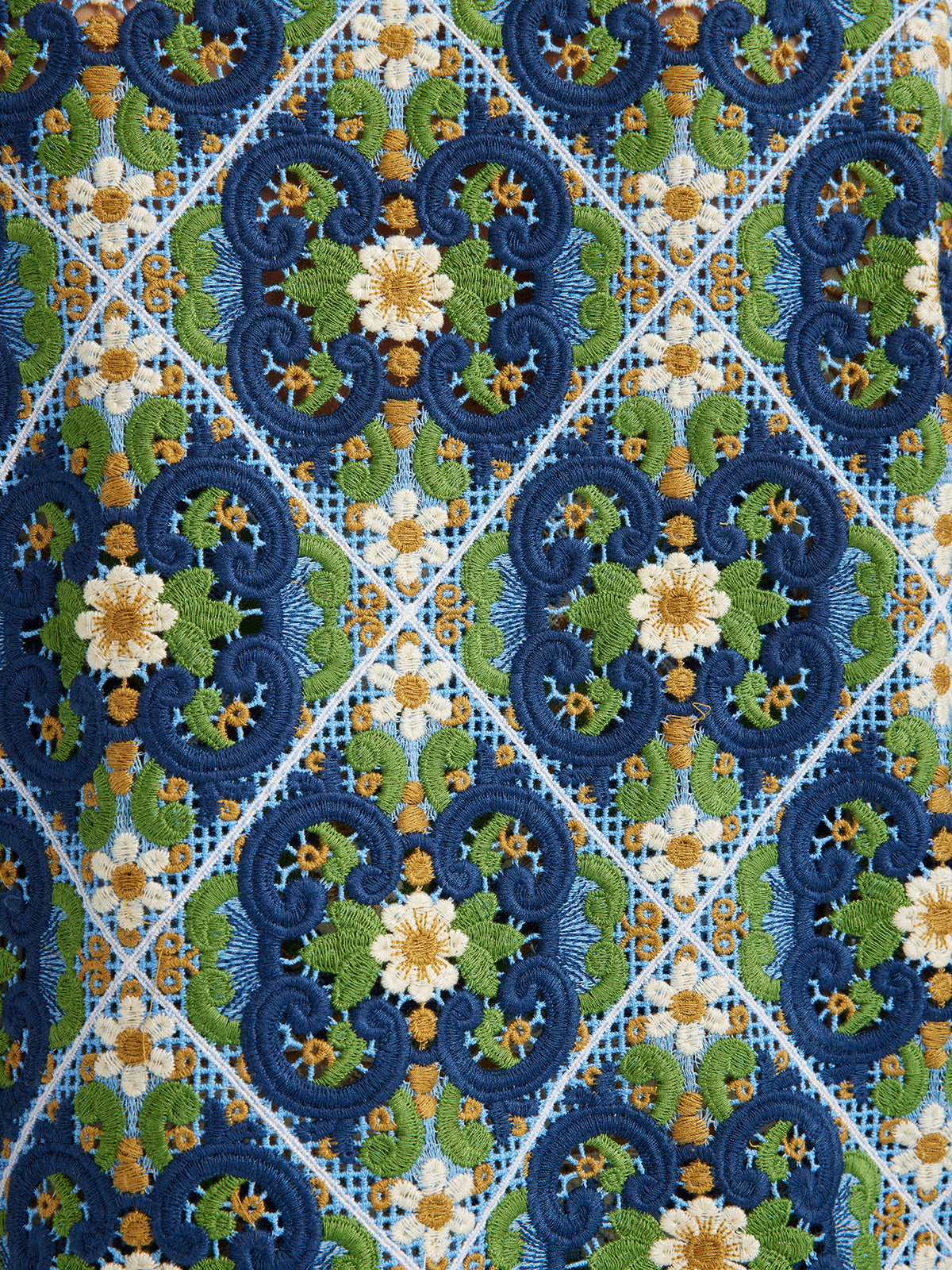 Crystal-Trim Guipure Lace Jacket