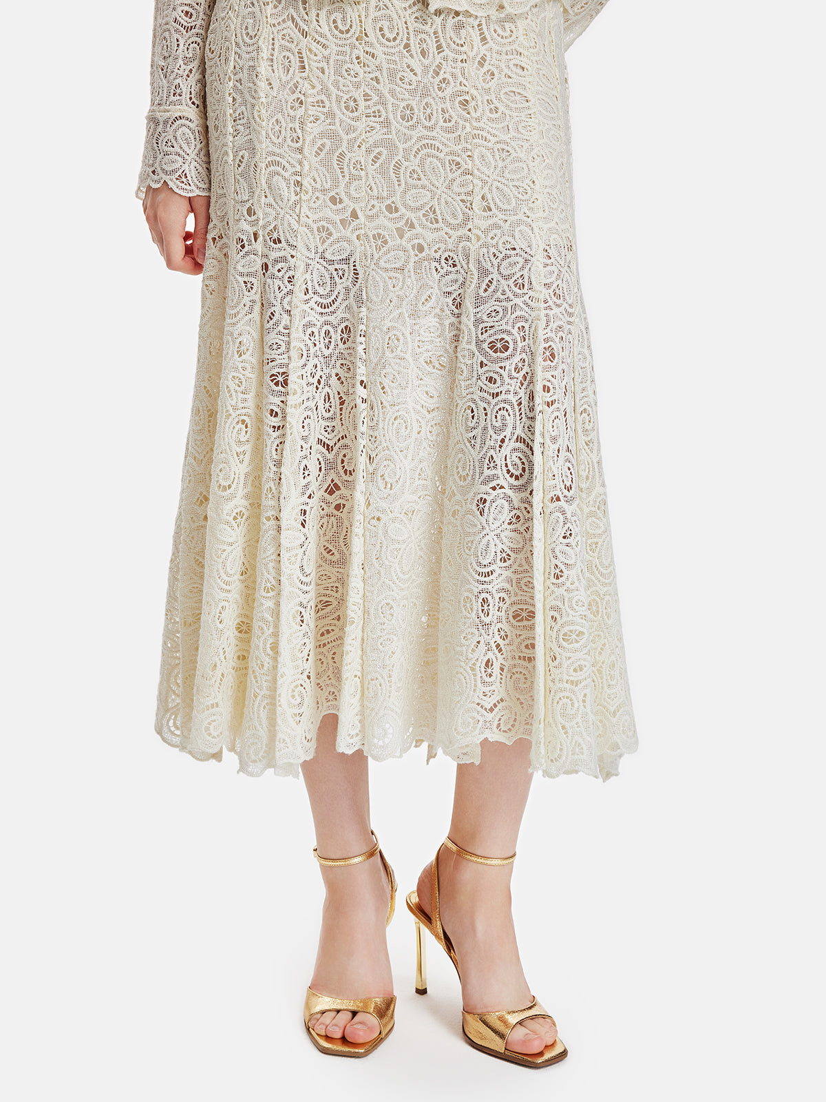 Elegant Hollow-cut Lace Mermaid Skirt