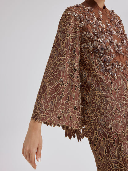 Water-Soluble Embroidery Beaded Appliqué Jacket