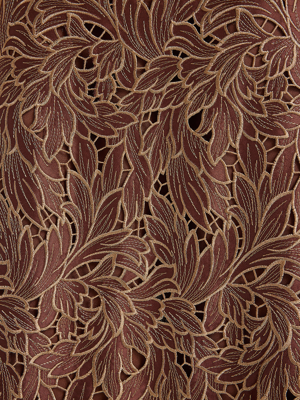 Water-Soluble Embroidery Concealed Zip Skirt