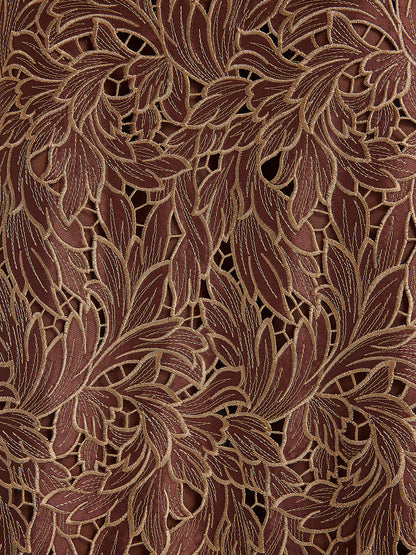 Water-Soluble Embroidery Concealed Zip Skirt