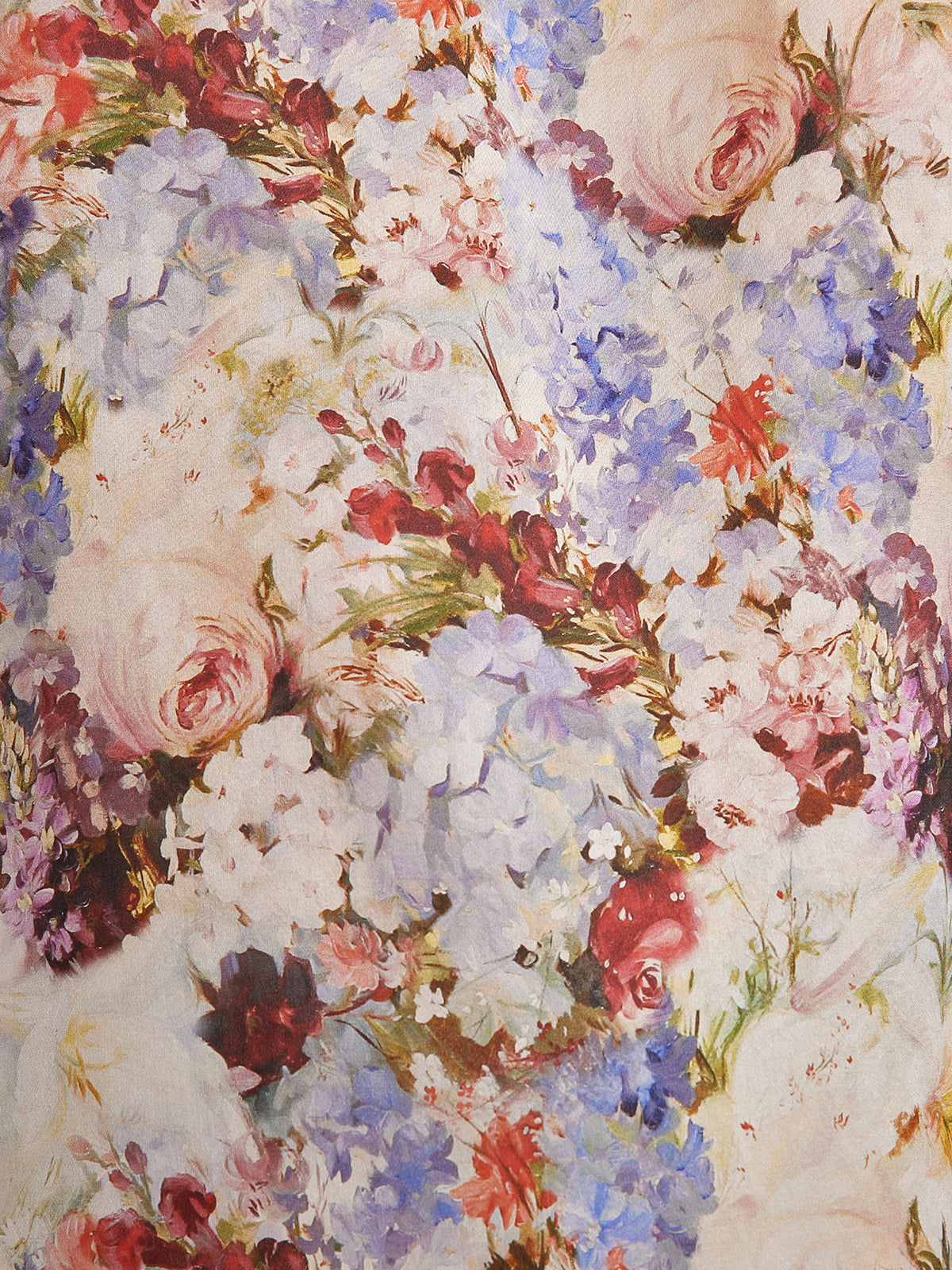 Silk Organza Baroque Print Skirt